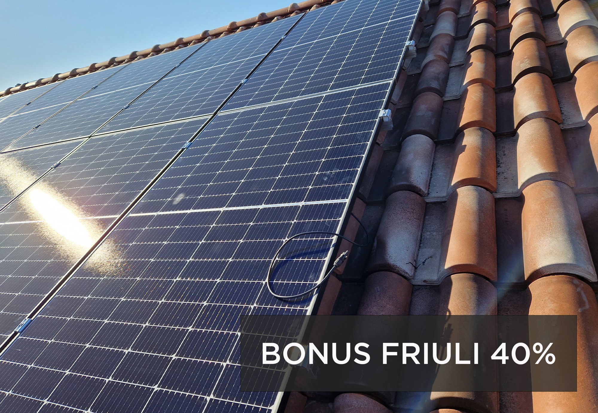 Bonus Friuli fotovoltaico. 40% a fondo perduto